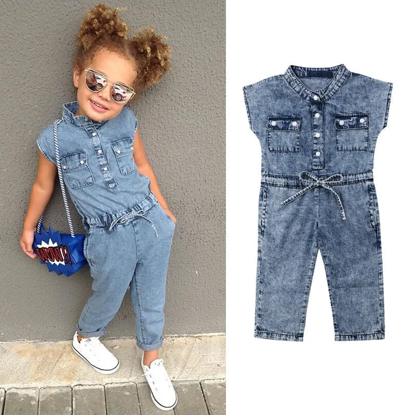 SUNSIOM Denim Sleeveless Romper Jumpsuit Playsuit with Long Pants for – Ivy  & Arrow Supply Co.