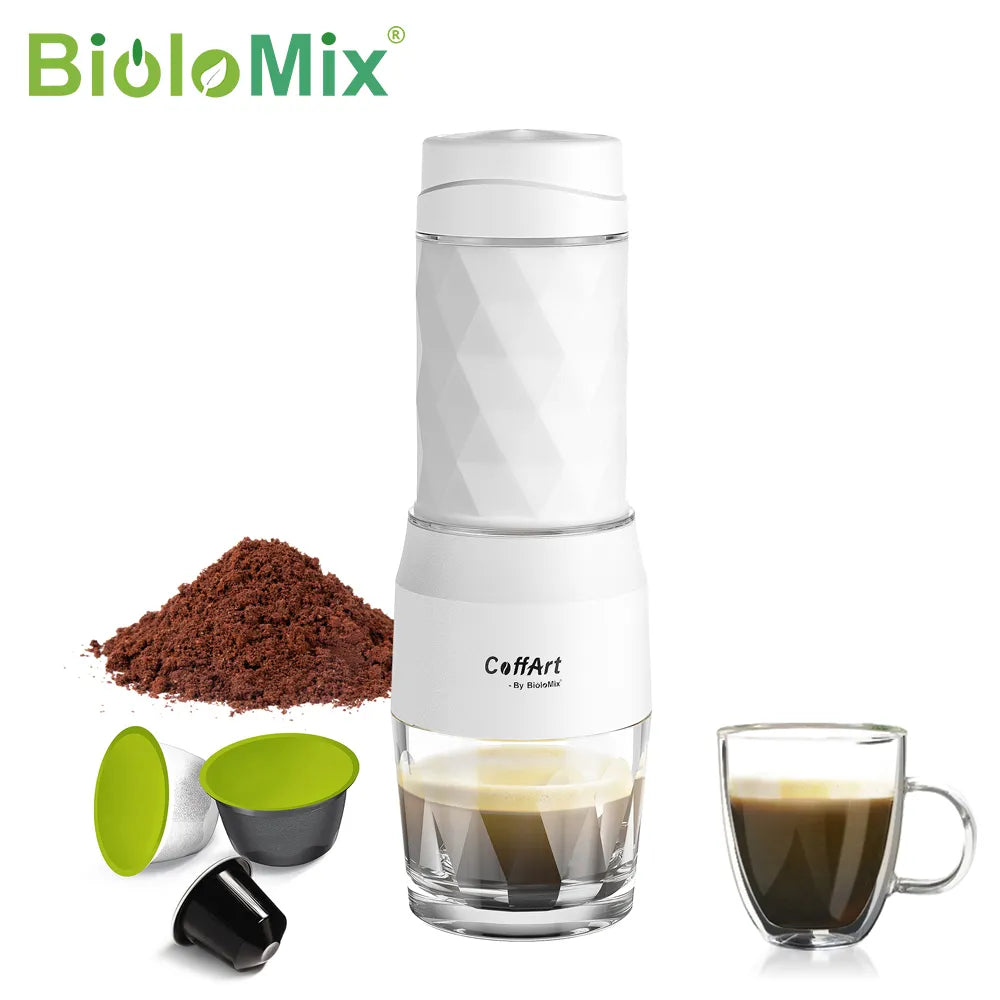 Portable Coffee Maker for Ground Coffee and Coffee Capsule