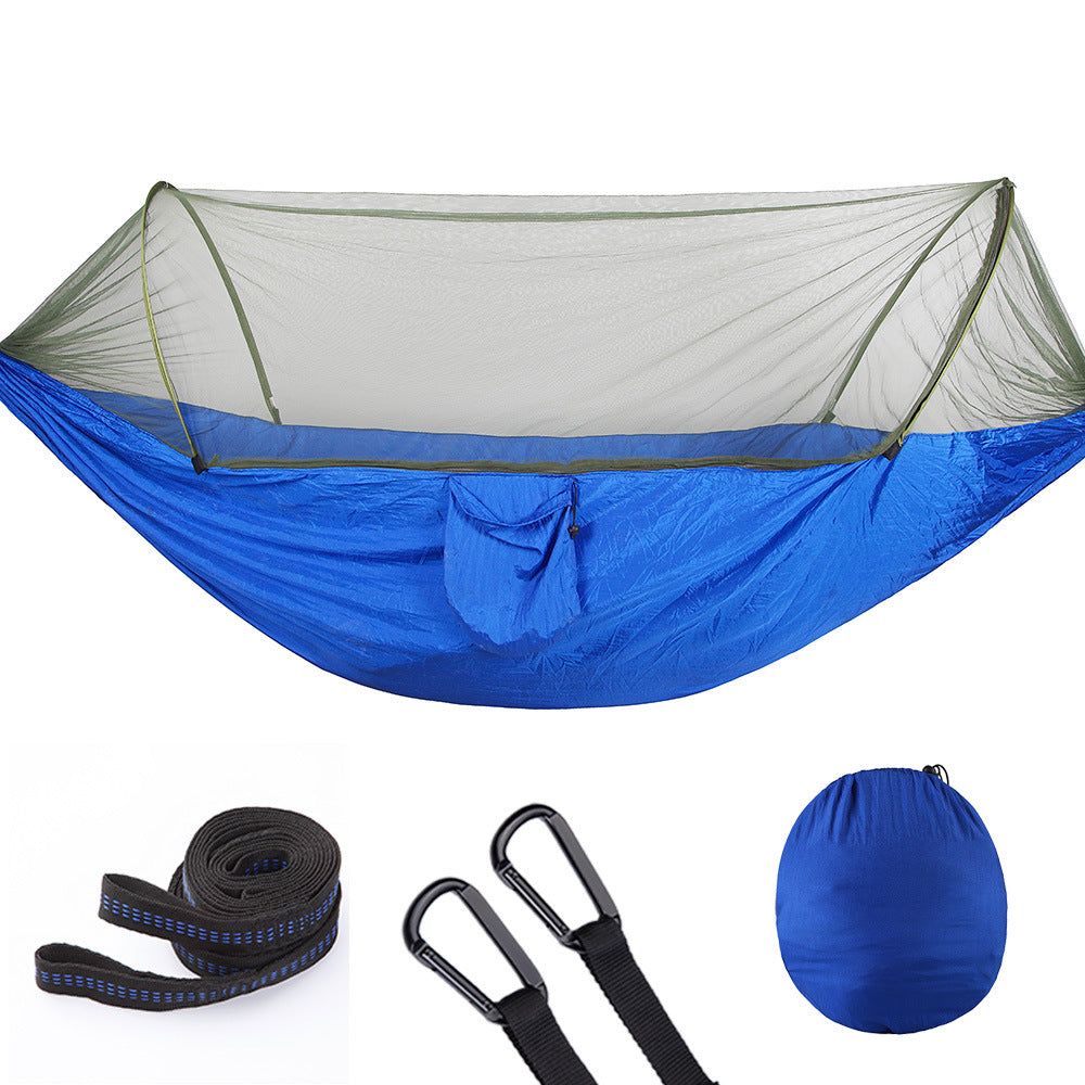 Quick Opening Hammock with Mosquito Net - Fully Automatic