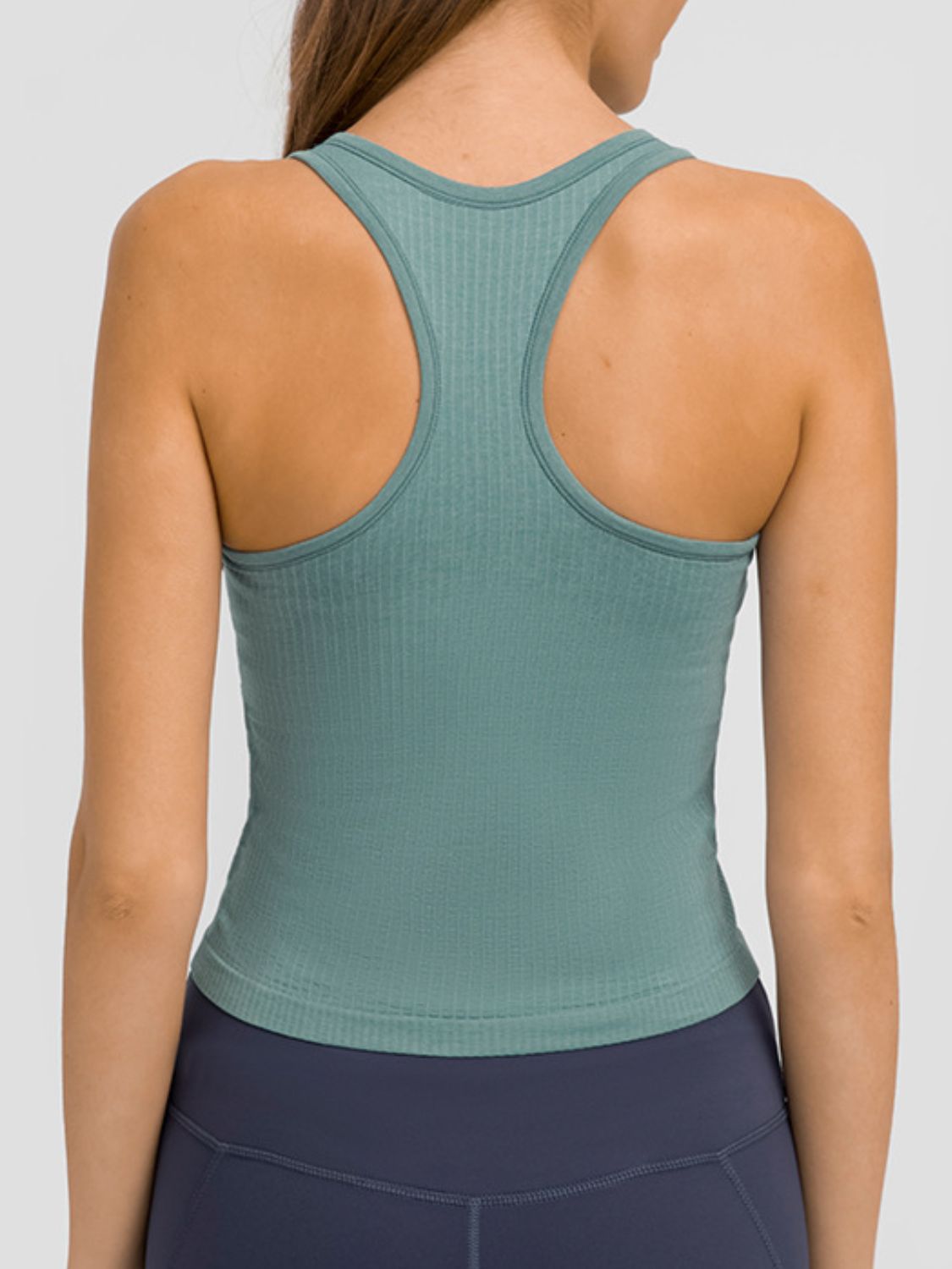 Women's Round Neck Racerback Active Tank Top - Athletic Wear