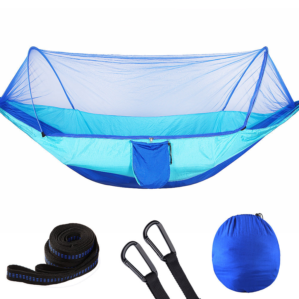 Quick Opening Hammock with Mosquito Net - Fully Automatic