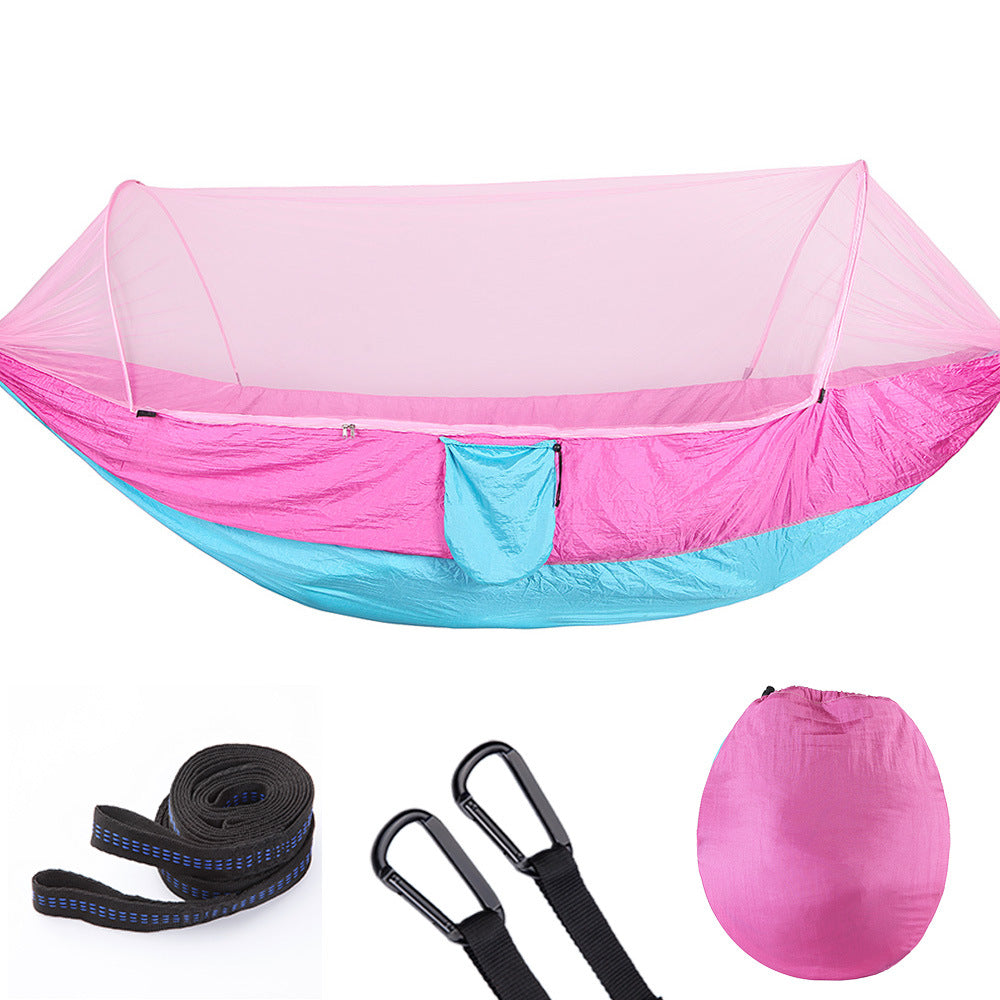 Quick Opening Hammock with Mosquito Net - Fully Automatic