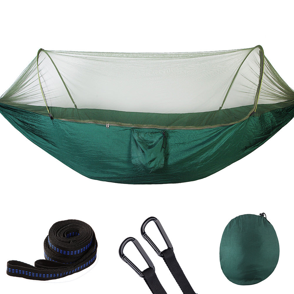 Quick Opening Hammock with Mosquito Net - Fully Automatic