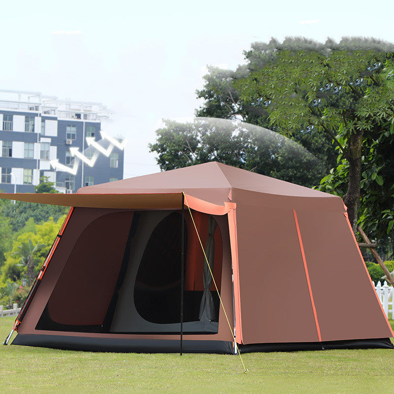 Fully Automatic Camping Tent with Enhanced Durability and Waterproofing - Holds up to 8 People