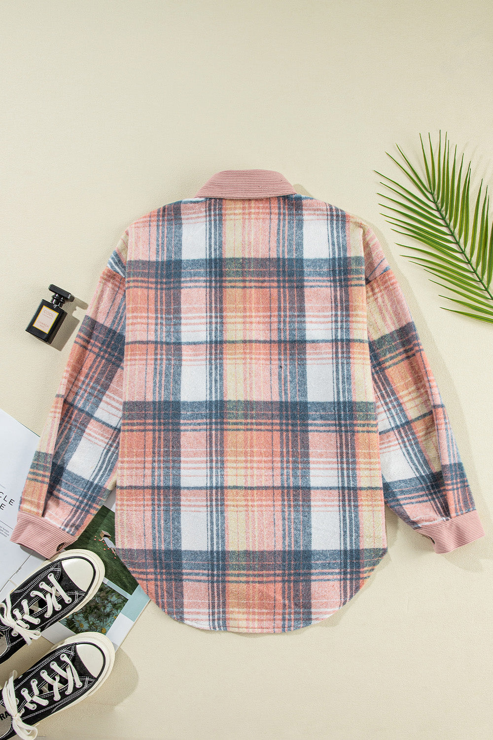 Women’s Plaid Button-Up Long Sleeve Shacket | Stylish & Comfortable