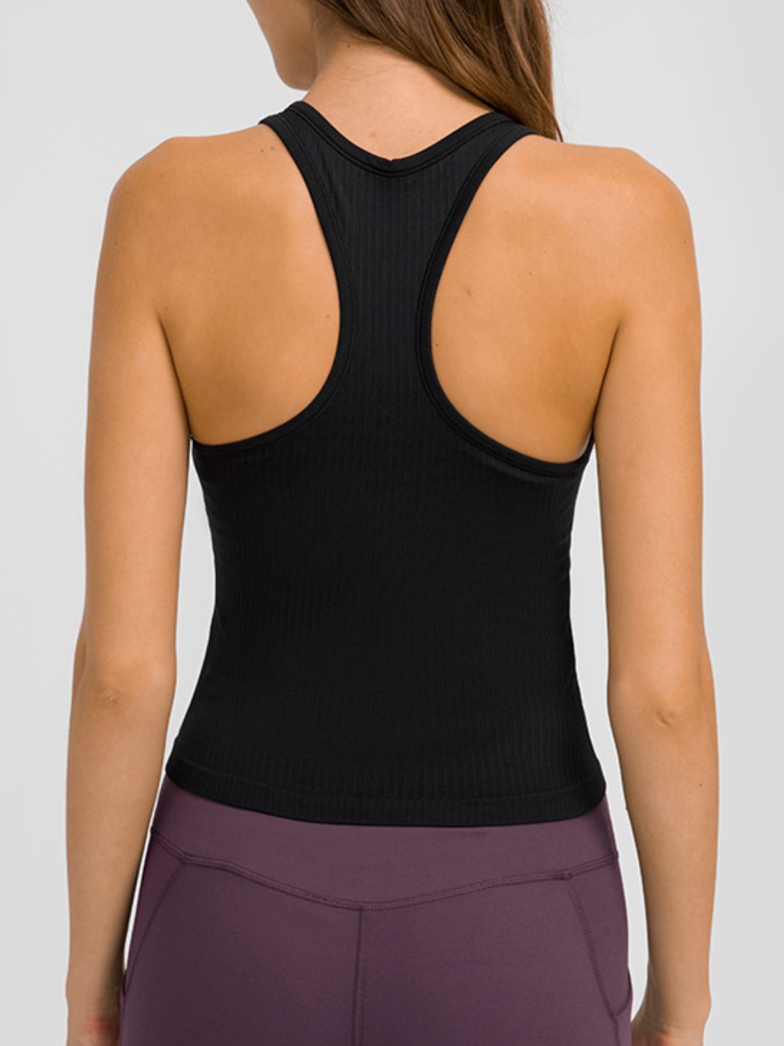 Women's Round Neck Racerback Active Tank Top - Athletic Wear