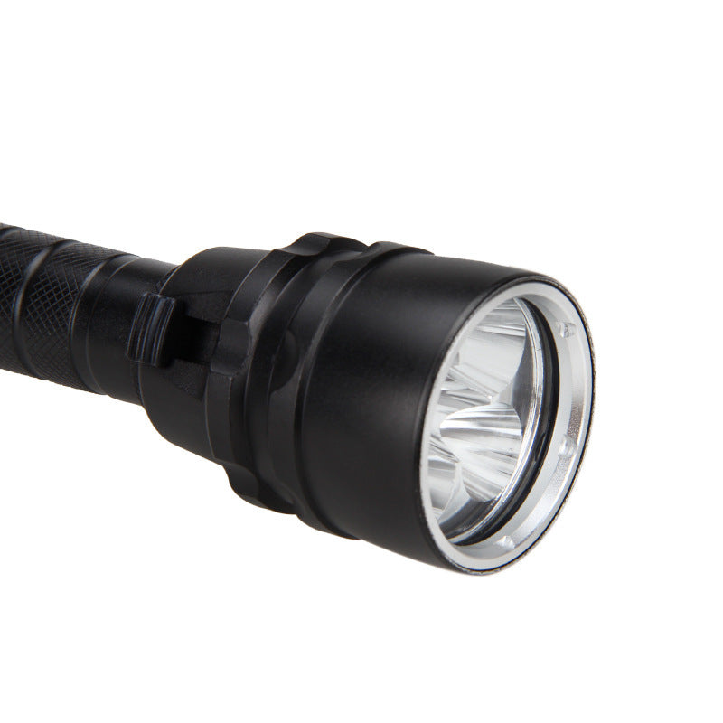 Waterproof UV LED Flashlight with 2000LM - 100m Range - Durable Aluminum Alloy Construction