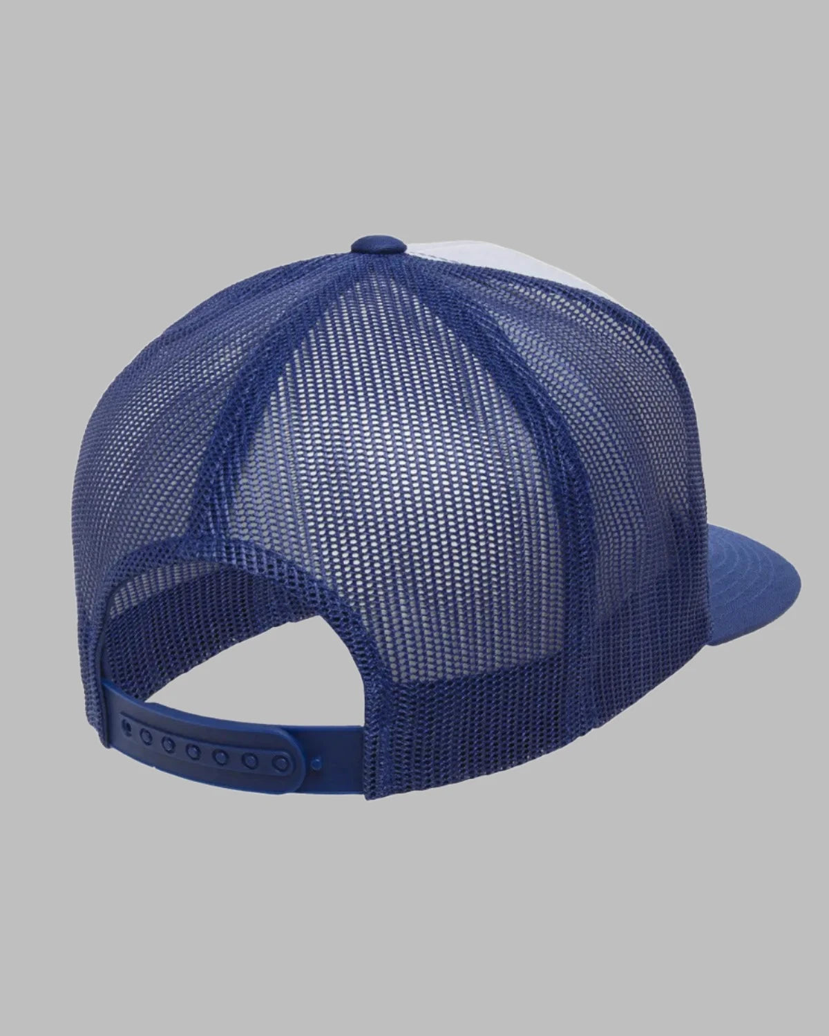 Vintage Trucker Hat with White Front Panel and Mesh Back - Adult Classic Cap with Polyester Blend