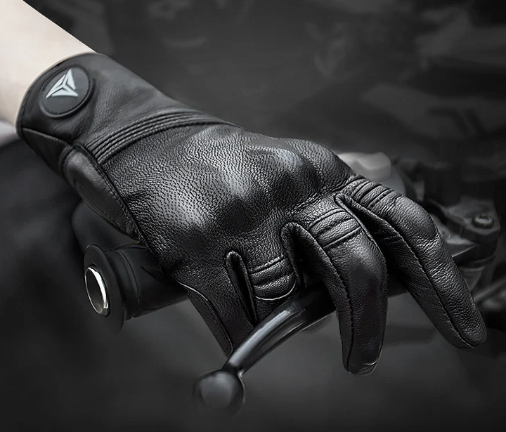 MOTOWOLF Unisex Real Leather Motorcycle Gloves Waterproof Windproof Breathable Touchscreen Year-round Use