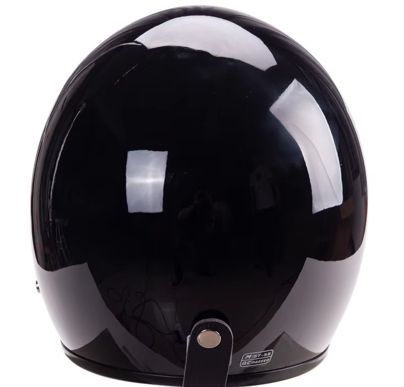 Classic Low Profile Open Face 3/4 Helmet with Visor and DOT/ECE Certification - ZOMBIES RACING ZR-207