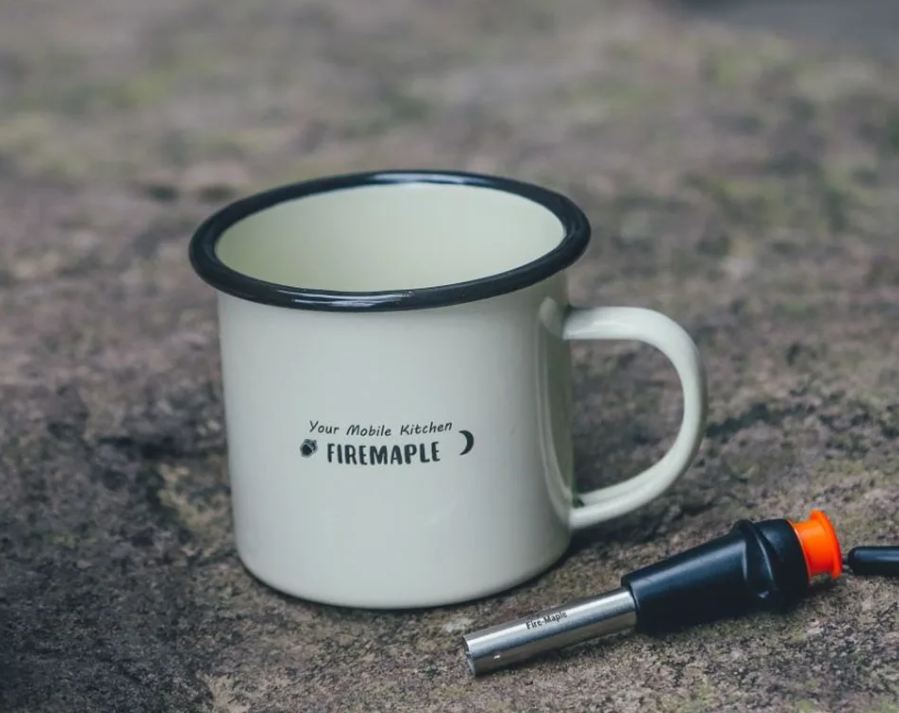 Durable Fire-Maple 350ML Coral Enamel Mug - Perfect for Coffee and Tea on Outdoor Adventures