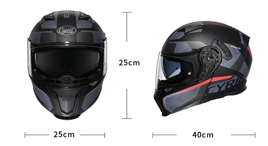 Modular Flip-Up Full Face Motorcycle Helmet - Lightweight - DOT & ECE Approved - Dual Visor - Unisex