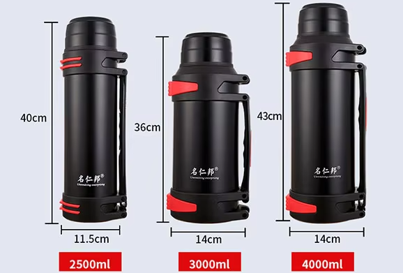 Premium Stainless Steel Water Thermos - 32oz Large Capacity - Double-Wall Vacuum Insulated for Temperature Retention - 1200ML - 2500ML - 4000ML Available