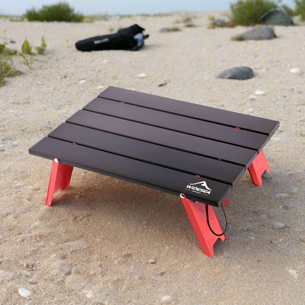 WIDESEA Portable Camping Table | Mini Ultra-Light Foldable Aluminum Alloy Table for Outdoor Picnics and BBQs