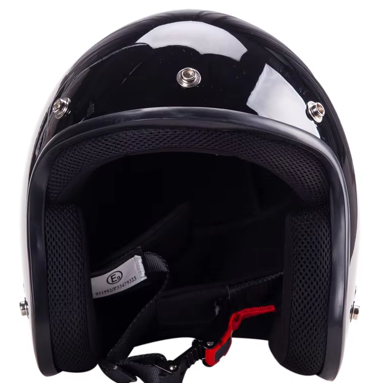 Classic Low Profile Open Face 3/4 Helmet with Visor and DOT/ECE Certification - ZOMBIES RACING ZR-207