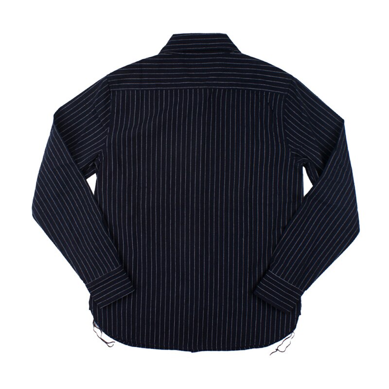 Men's Vintage Striped Long Sleeve 100% Pre-shrunk Cotton Slim Fit Shirt - Timeless Western Workwear Style