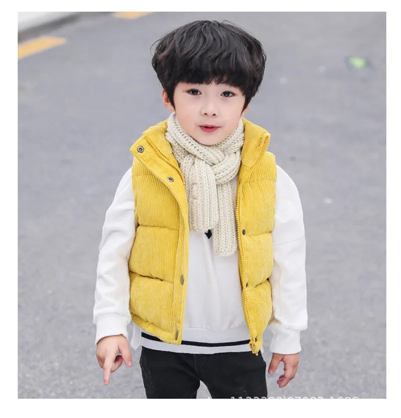 Warm Cotton Vest for Kids | Autumn & Winter Waistcoat for Boys & Girls (Ages 2-10)