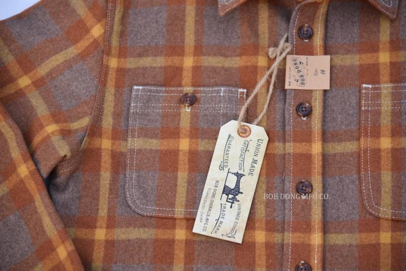 Classic Men's Wool Plaid Button Down Shirt with Pockets - Long Sleeve Warmth