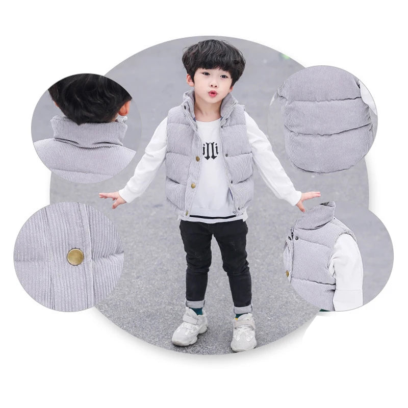 Warm Cotton Vest for Kids | Autumn & Winter Waistcoat for Boys & Girls (Ages 2-10)