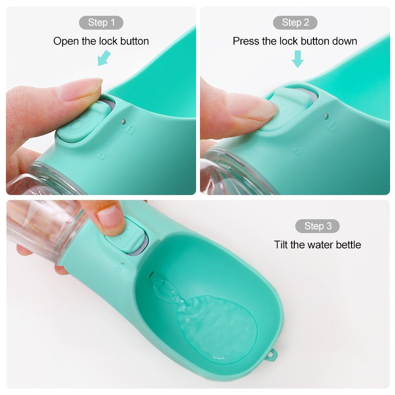 Leak-Proof Portable BPA-Free Dog Water Bottle - 350ml 550ml