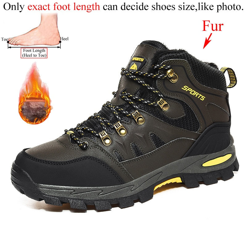 Premium Women's Leather Hiking Boots: Choose with or without Fur - Abnkarwin Collection