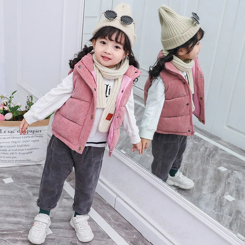 Warm Cotton Vest for Kids | Autumn & Winter Waistcoat for Boys & Girls (Ages 2-10)