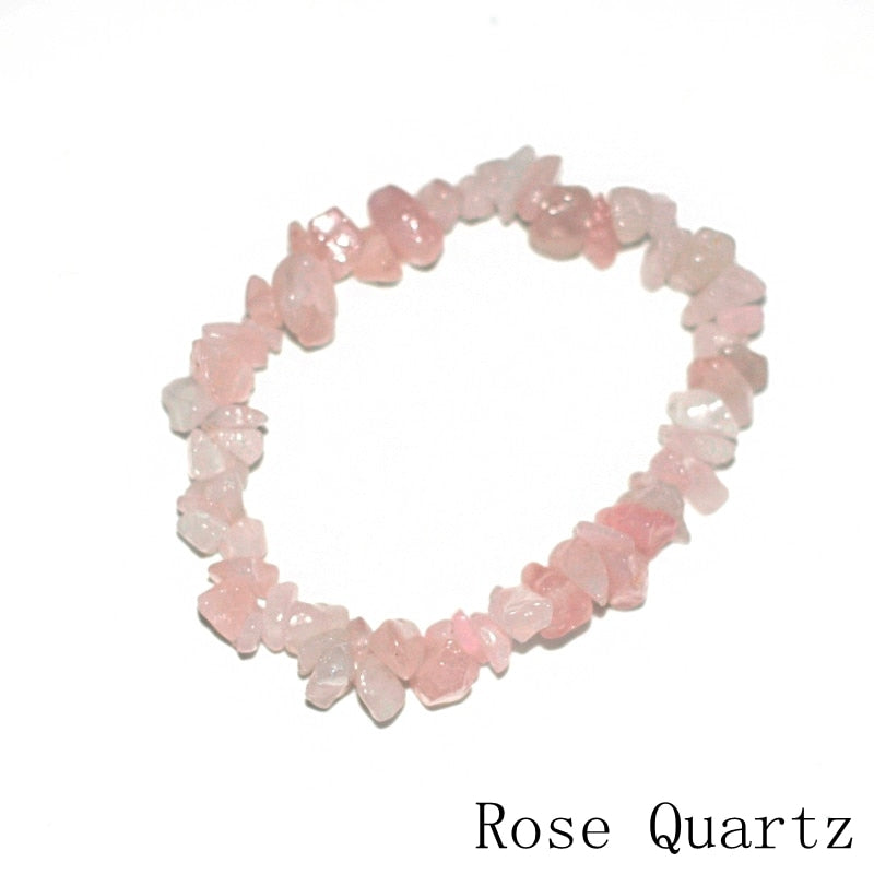 Healing Natural Quartz Stone Bracelet with Adjustable Lace-up Clasp - Versatile Design for All Occasions - High-Quality Gemstone Jewelry