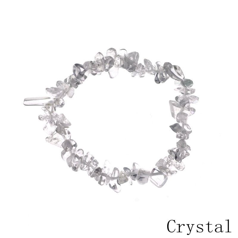 Healing Natural Quartz Stone Bracelet with Adjustable Lace-up Clasp - Versatile Design for All Occasions - High-Quality Gemstone Jewelry