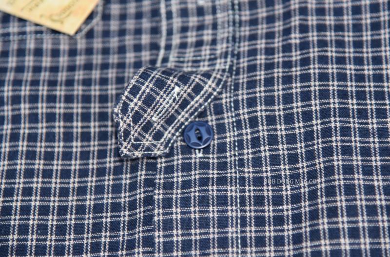 Men's Vintage Plaid Turn-Down Collar Button Short Sleeve Shirt - Quality Broadcloth Fabric