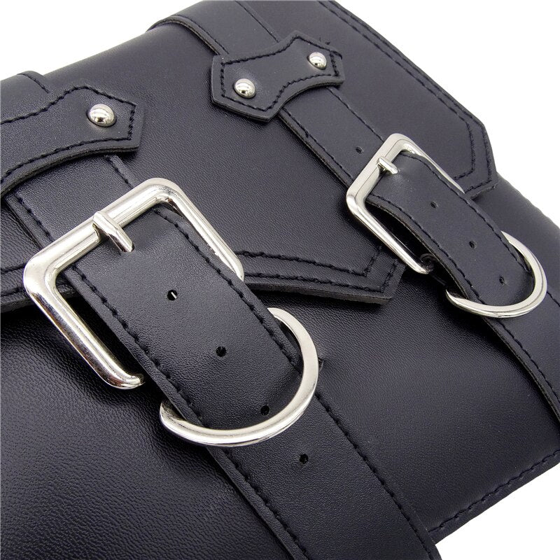 Durable Waterproof PU Leather Motorcycle Saddle Bags 2PC for Sportster XL883 & 1200