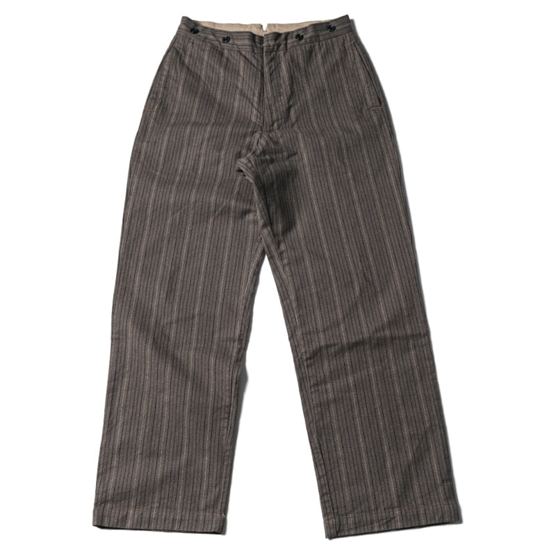 Vintage Men's 1920s Pinstripe Pants with Pockets - Classic Bronson Style