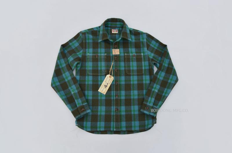 Classic Men's Wool Plaid Button Down Shirt with Pockets - Long Sleeve Warmth