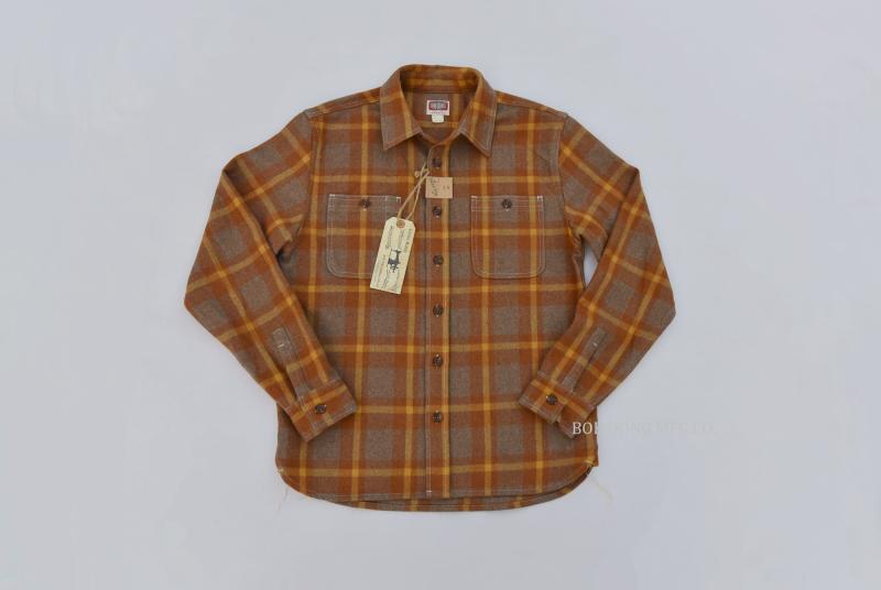 Classic Men's Wool Plaid Button Down Shirt with Pockets - Long Sleeve Warmth