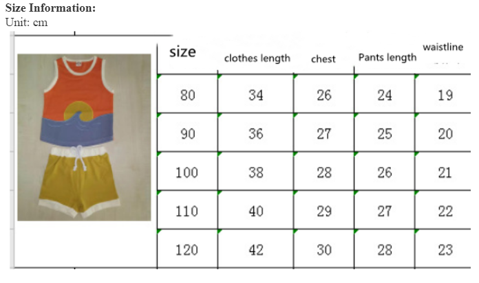 Kids Sleeveless Pullover Top Shorts Set Cartoon Pattern