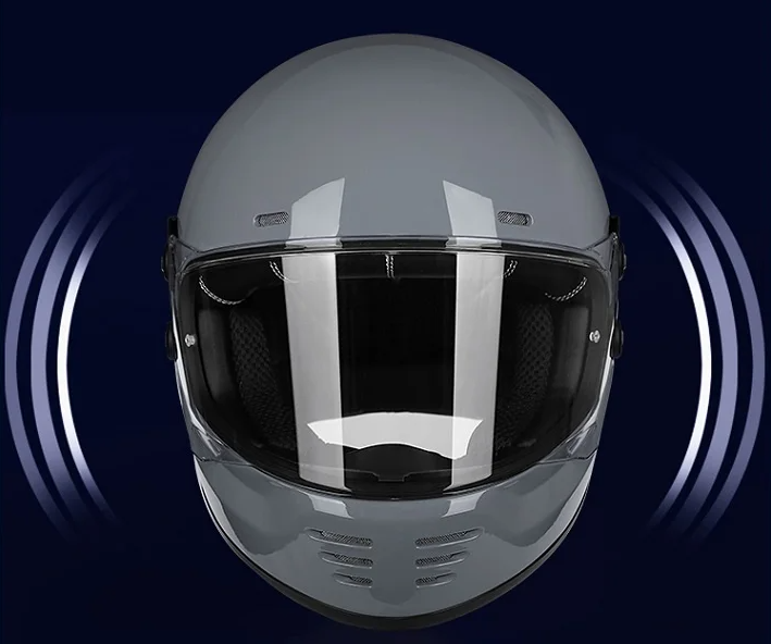 ORZ Retro Full-Face Motorcycle Helmet with Face Shield - DOT Certification - Lightweight and Breathable Ventilation