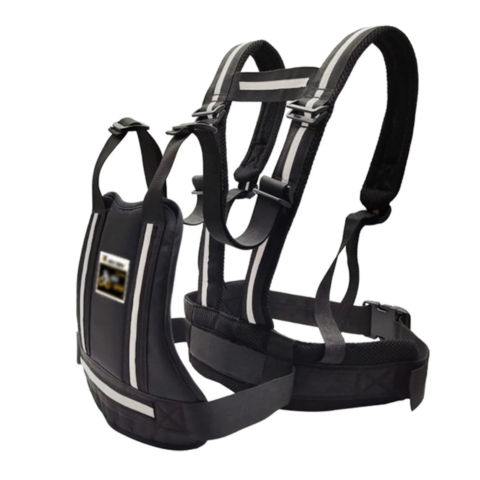 Adjustable Kids Motorcycle Safety Belt: Reflective Rear Seat Grab Handle & Breathable Harness - Anti-Drop Protection