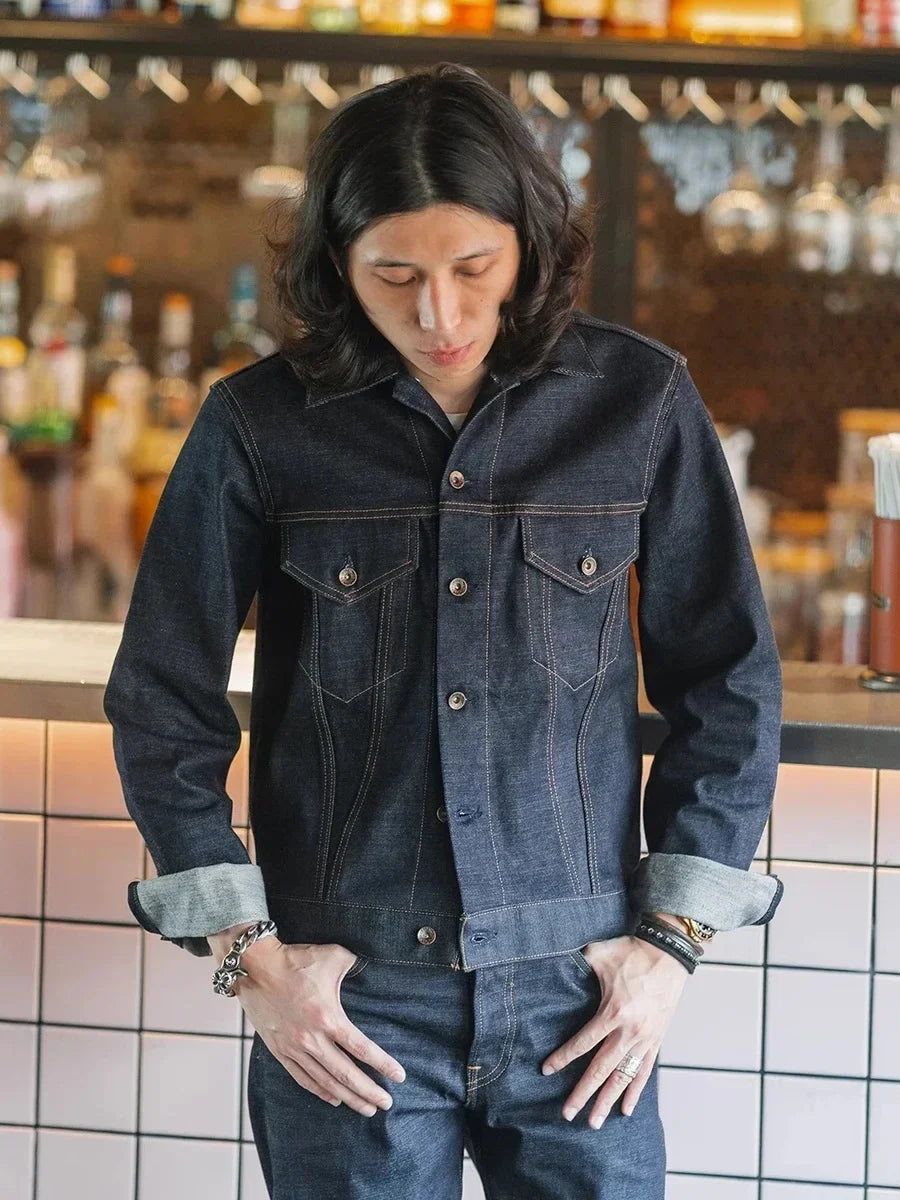 Men's Non-Stock Type 3 Selvedge Denim Trucker Jacket | Classic American Jean Outerwear 557XX 70505