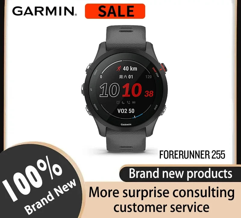 Garmin Forerunner 255 GPS Smartwatch for Runners, Cyclists, and Swimmers – Multi-Sport Training with Heart Rate & Sleep Tracking