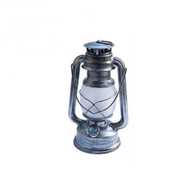 Vintage Waterproof LED Camping Lantern Durable Iron and PVC Construction Flame and Lighting Modes