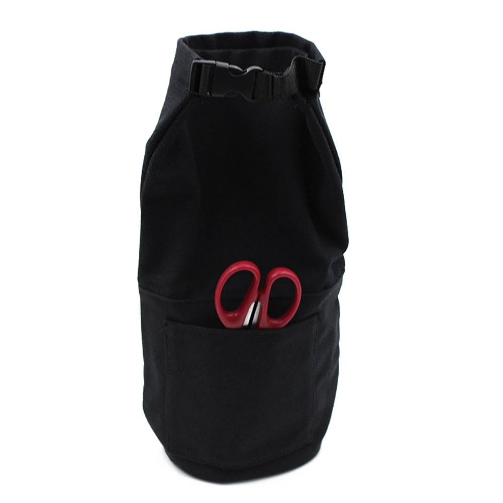 Canvas Kerosene Lamp Pouch with Pockets - Durable Storage Solution for Outdoor Adventures