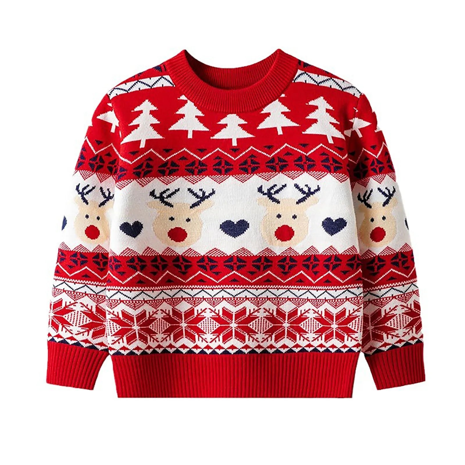 Children's Christmas Sweaters | Cozy Cartoon Knitted Pullover for Boys and Girls Ages 2-6