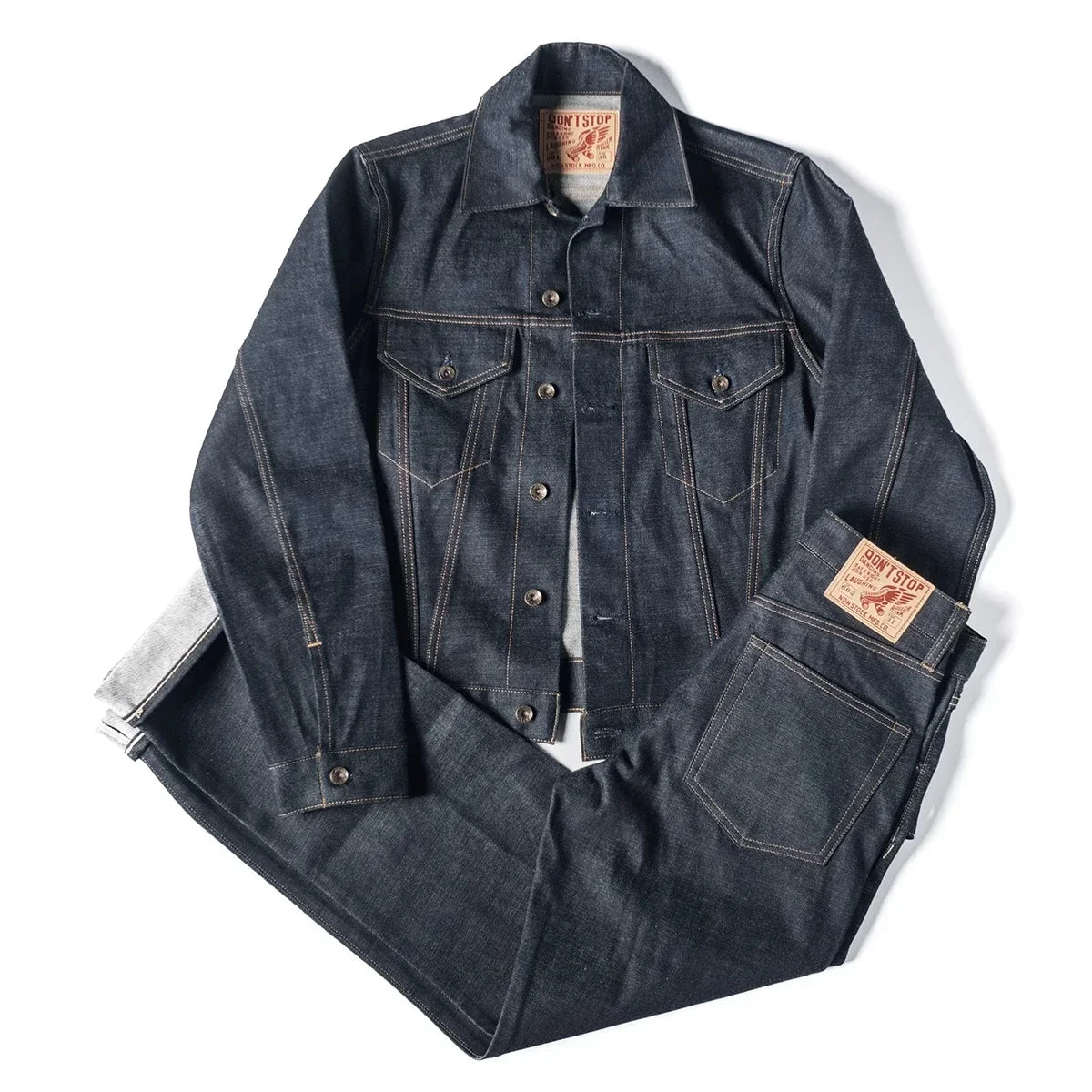 Men's Non-Stock Type 3 Selvedge Denim Trucker Jacket | Classic American Jean Outerwear 557XX 70505