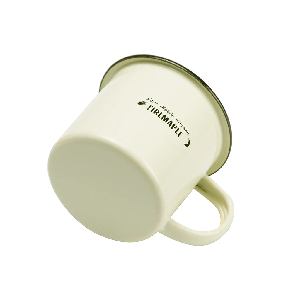 Durable Fire-Maple 350ML Coral Enamel Mug - Perfect for Coffee and Tea on Outdoor Adventures