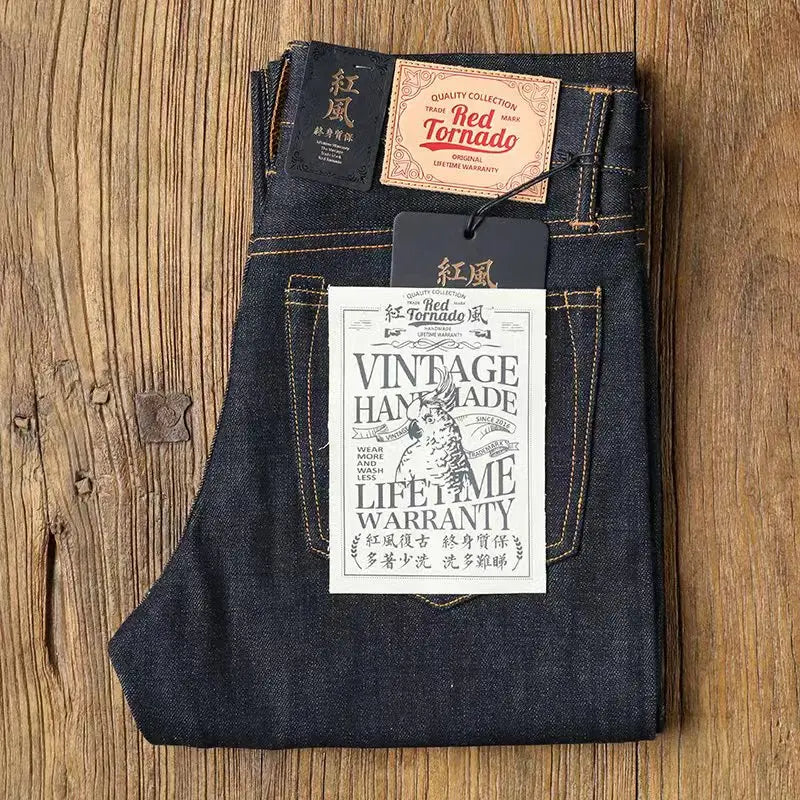 Men's Classic Red Tornado 16oz. Selvedge Denim Jeans - Wash Tips and Sizing Recommendation