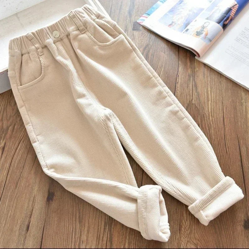 Kids Corduroy Harem Pants for Boys and Girls - Warm - Comfortable - Stylish