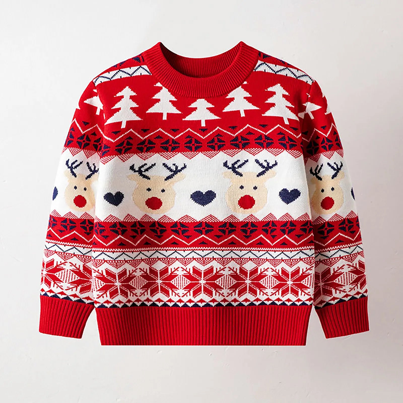 Children's Christmas Sweaters | Cozy Cartoon Knitted Pullover for Boys and Girls Ages 2-6