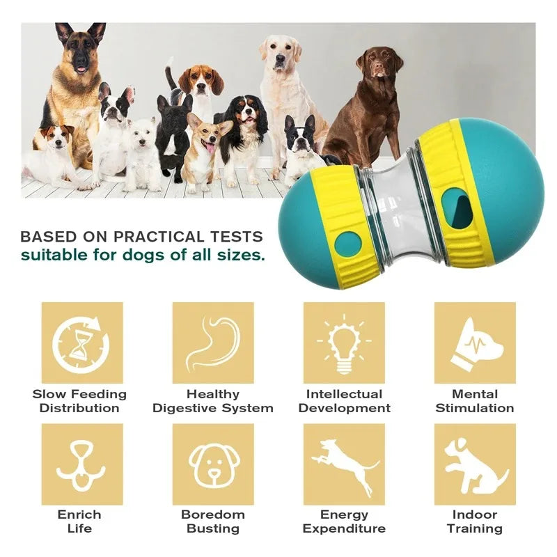 Slow Feeding Dog Ball with Leaky Design for Healthy Stomach and Intelligent Play