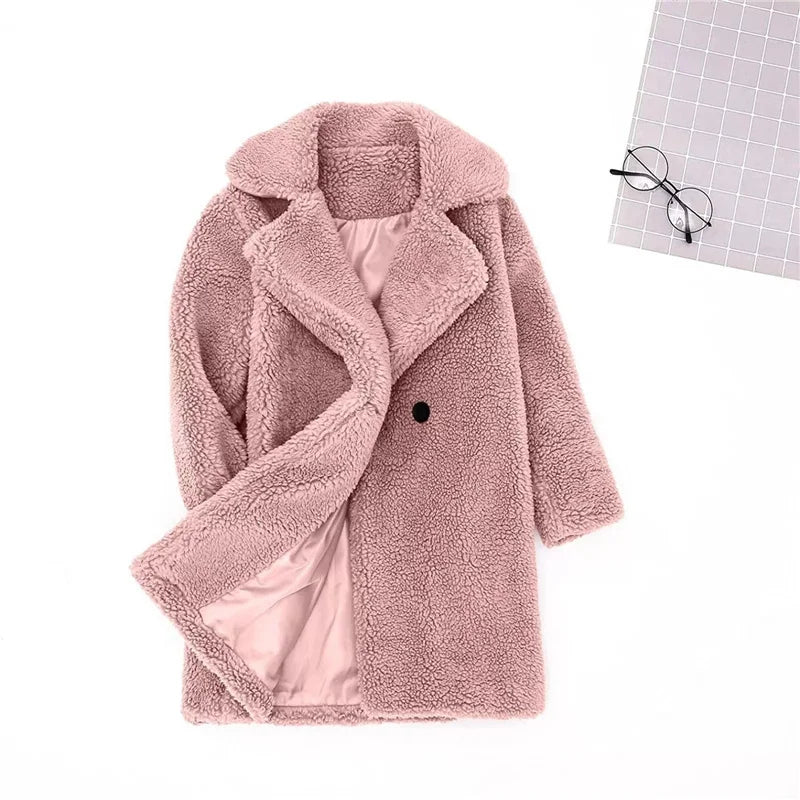 Cozy Lamb's Wool Winter Jacket for Boys and Girls | Fleece Single-Breasted Coats for Kids | Stylish Outerwear for Ages 2-8