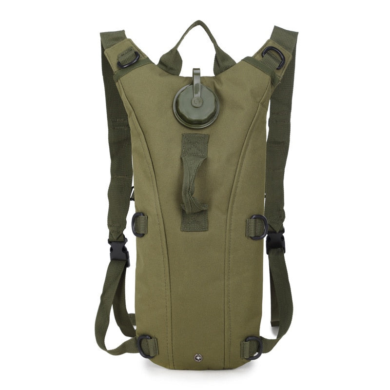 Tactical Lightweight Outdoor Water Bag Backpack 3L Wear-Resistant Waterproof Nylon Fabric Polyester Lining