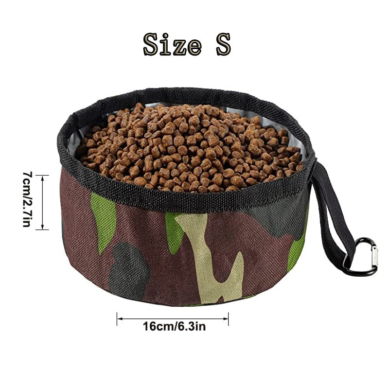 Ultimate Portable Dog Bowl: Durable Lightweight Waterproof Foldable - Ideal for On-the-Go Adventures with Your Furry Friend